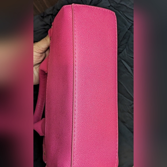 NWT BEBE EVIE SMALL SATCHEL ORCHID PINK - Picture 4 of 5